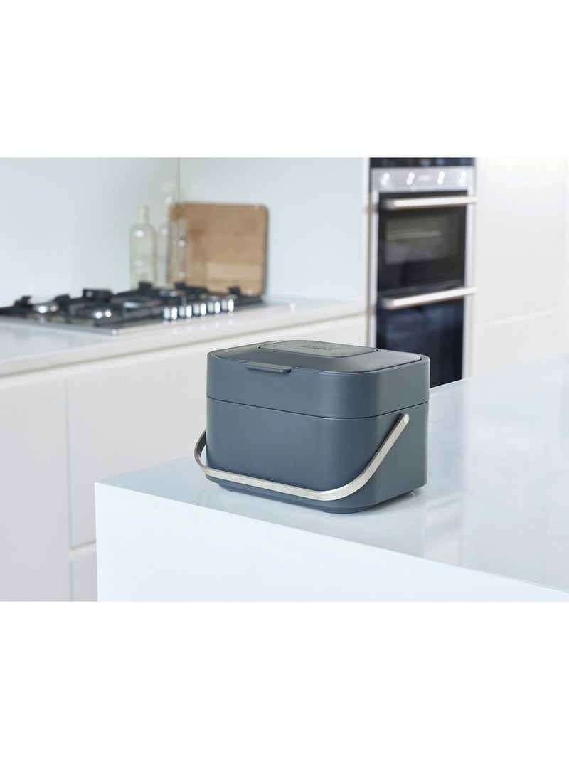 Joseph Joseph Graphite Stack 4 Food Waste Caddy, UK version