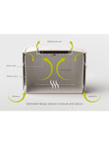 Joseph Joseph Graphite Stack 4 Food Waste Caddy, UK version