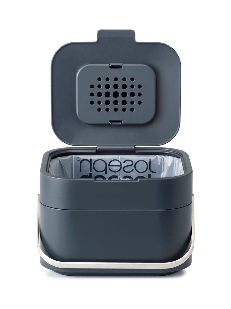 Joseph Joseph Graphite Stack 4 Food Waste Caddy, UK version