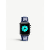 selfridges MINTAPPLE Apple Watch Alligator-Embossed Leather Strap and Stainless Steel Case 38mm/40mm- Buy online at McGrocer