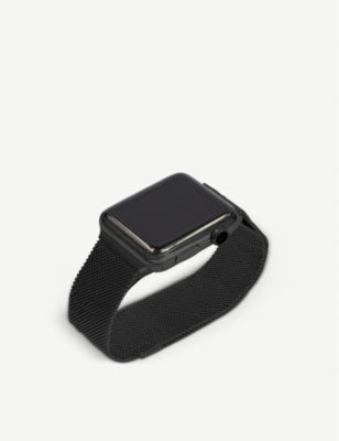 MINTAPPLE Milanese loop strap Space Black 38mm 40mm 41mm, UK version