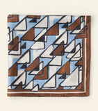 Prada silk triangle print scarf 55cm - British product
