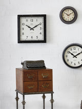 Next Brookpace Lascelles Black Smiths Square Clock with Arabic Numbers 41cm Square Wall Clock- Buy online at McGrocer