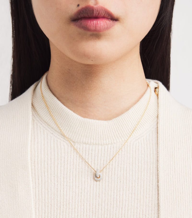 Engelbert Legacy Knot necklace 18kt yellow gold diamonds (British brand)