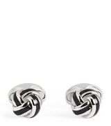 Harrods Deakin & Francis Sterling Silver and Enamel Knot Cufflinks- Buy online at McGrocer