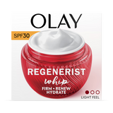 Holland & Barrett Olay Regenerist Whip Day Face Cream SPF30 Lightweight Moisturiser with Niacinamide and Peptides 50ml- Buy online at McGrocer