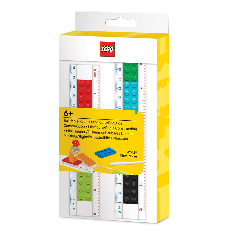 LEGO ruler with minifigure building toy (British brand)