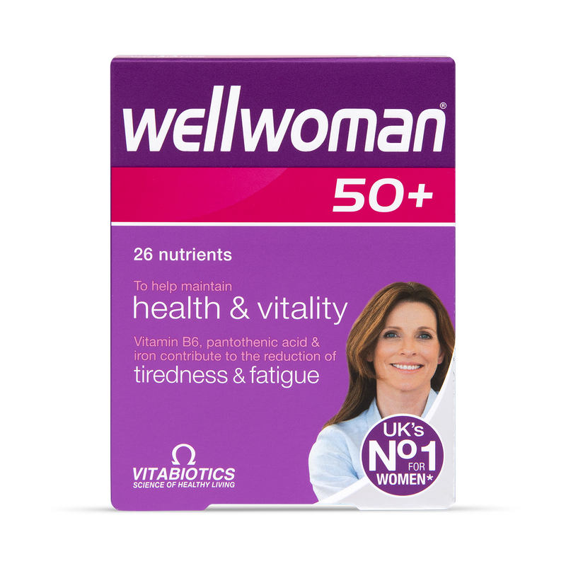 Vitabiotics Wellwoman 50+ multivitamin tablets 30 pack (British brand)