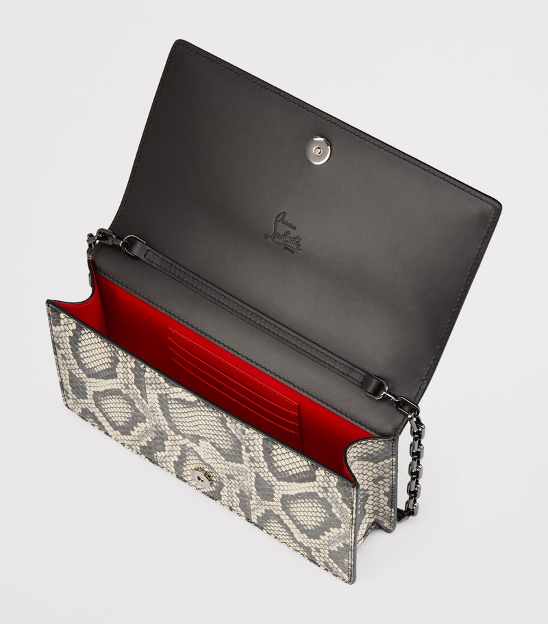 Christian Louboutin Bettina snakeskin clutch bag (British brand)