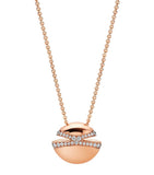 Bvlgari rose gold diamond cabochon necklace - British product