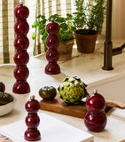 Addison Ross large bobbin salt pepper mill lacquered rubber wood - British product