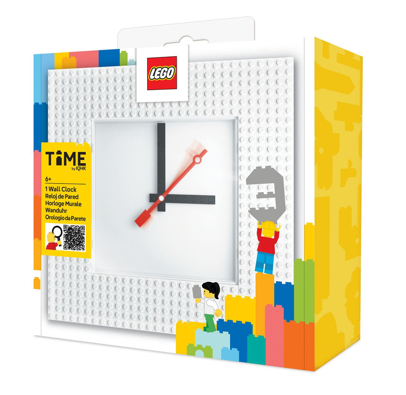 LEGO Wall Clock MOC White (British brand)