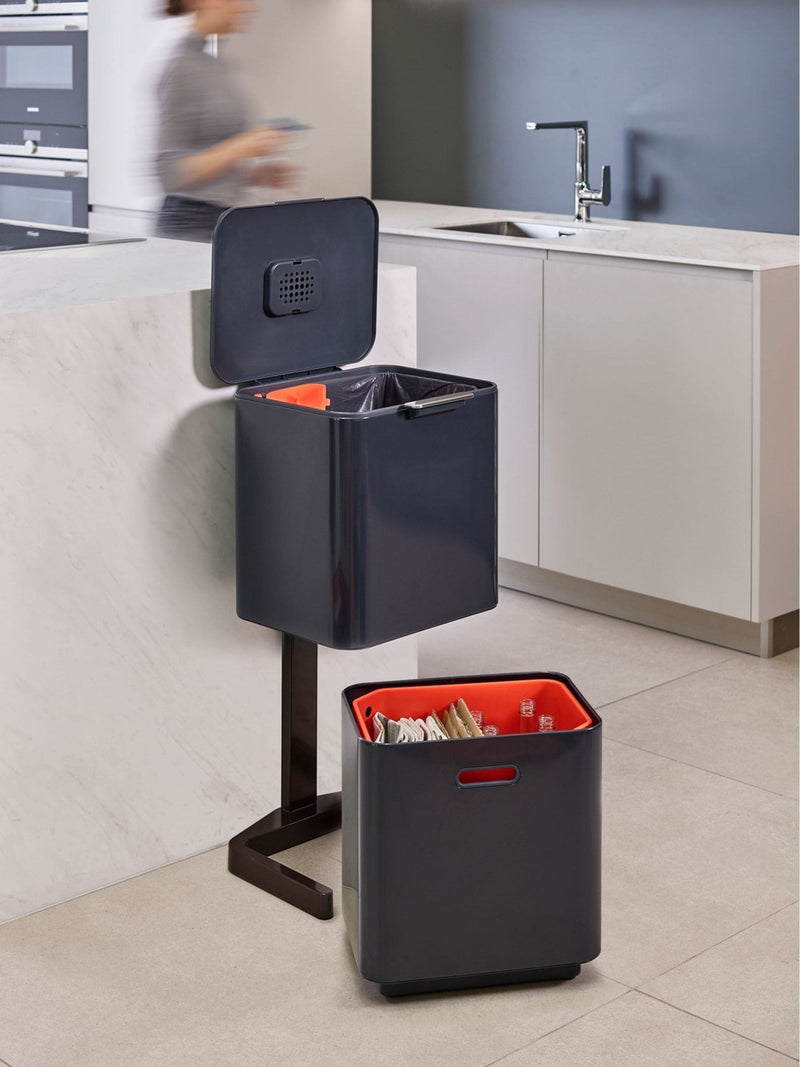 Joseph Joseph Totem Max Grey Graphite Kitchen Bin 60 Litre, UK version
