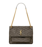 Saint Laurent Niki shoulder bag calfskin leather (British brand)