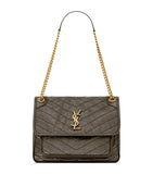 Saint Laurent Niki shoulder bag calfskin leather (British brand)