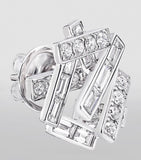 Graff white gold diamond threads stud earrings (British brand)