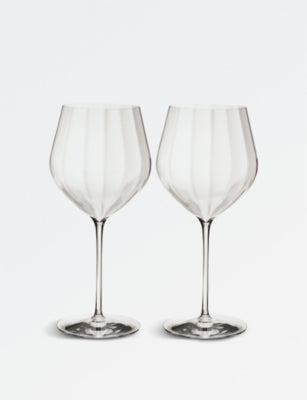 Waterford Elegance Optic crystal wine glasses set of two (British brand)