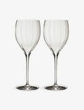 Waterford Elegance Optic Sauvignon crystal wine glasses set of two (British brand)