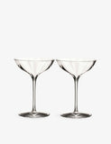 Waterford Elegance Optic Belle Coupe champagne glasses set of two, UK version