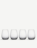Waterford stemless wine glasses set of four 500ml, UK version