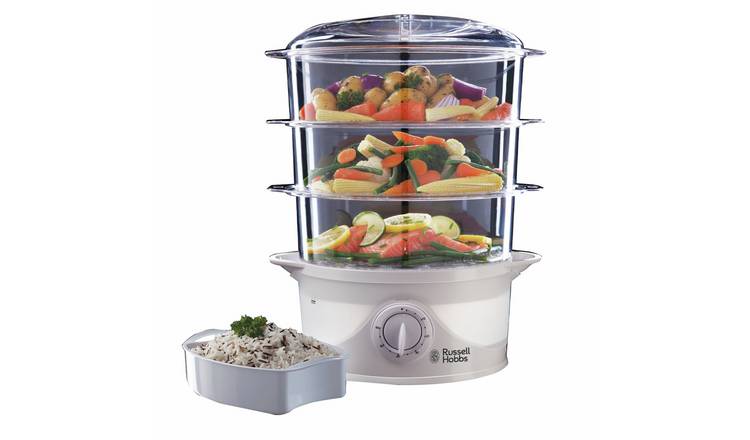 Russell Hobbs 3 tier plastic food steamer 21140 - British product