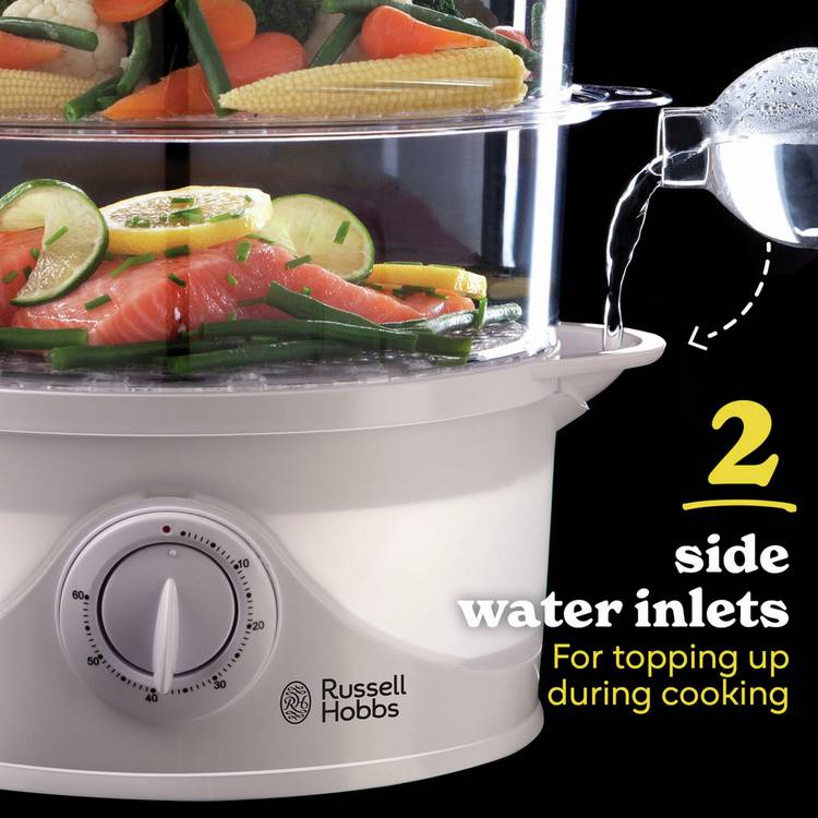 Russell Hobbs 3 tier plastic food steamer 21140 - British product