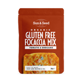 Holland & Barrett Sun & Seed Organic Gluten Free Tomato & Oregano Focaccia Mix 300g- Buy online at McGrocer