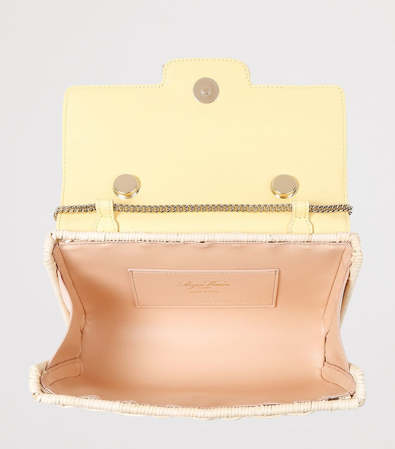 Roger Vivier mini rattan top-handle bag - British product