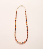 Eddie Borgo gold-plated amber and carnelian patch necklace, UK version