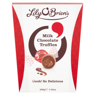 Lily O'Brien's milk chocolate truffles 200g, UK version