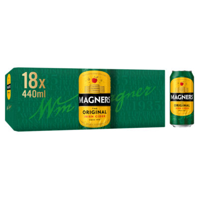 Magners Original Irish Cider 18 x 440ml, imported from the UK