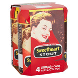 Sweetheart stout 4-pack 500ml cans, imported from the UK