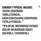Tennent's lager 4 pack 568ml cans, UK version