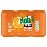Club Zero Zero Sugar Orange soft drink 6x330ml (British brand)