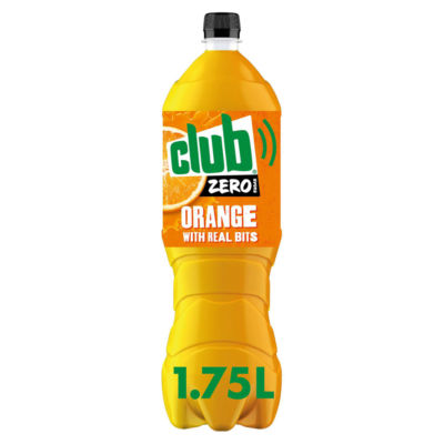 Club Zero Zero Orange soft drink 1.75L, imported from the UK