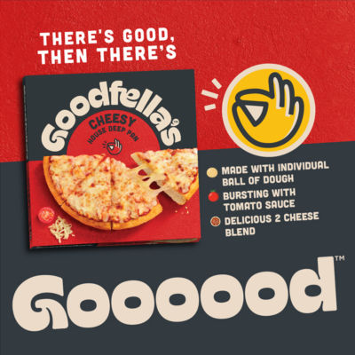 Goodfella's deep pan cheese pizza 421g, UK version
