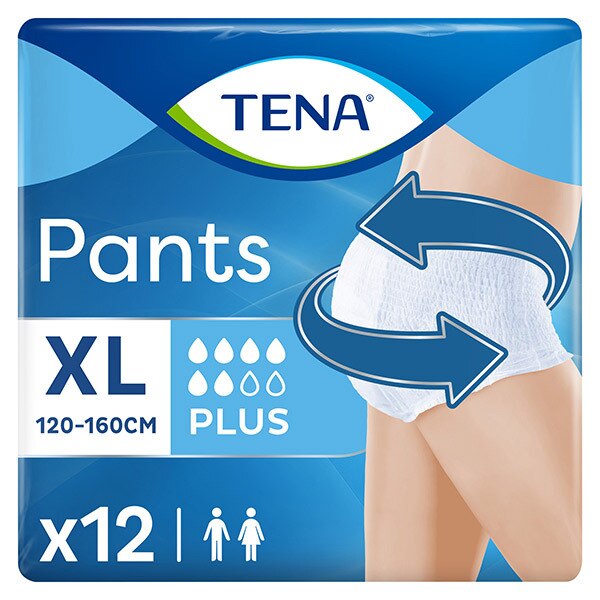 TENA Pants Plus X-Large 12 Pack GOODS Superdrug