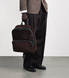 Brioni suede Via Veneto backpack, imported from the UK