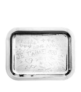 Christofle Silver-Plated Graffiti Serving Tray 26cm x 20cm