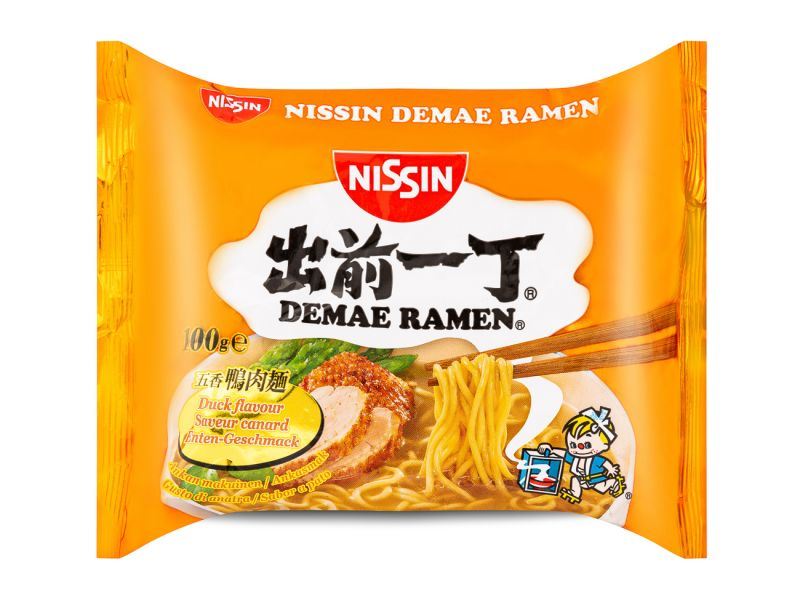 Nissin Demae Ramen duck flavour noodles - British product