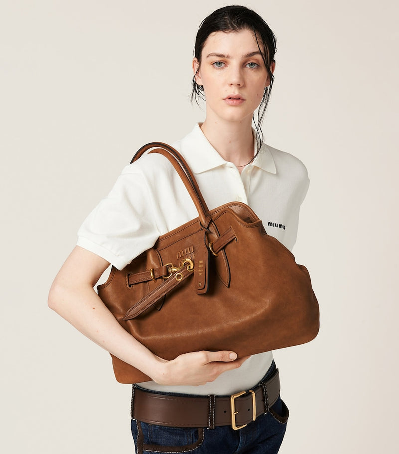 Miu Miu Aventure top-handle bag nappa leather, UK version