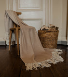 Araminta Campbell alpaca-blend Woodland Inkcap throw 150cm x 230cm - British product