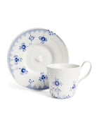 Royal Copenhagen Blue Elements teacup and saucer set, imported from the UK