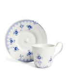 Royal Copenhagen Blue Elements teacup and saucer set, imported from the UK