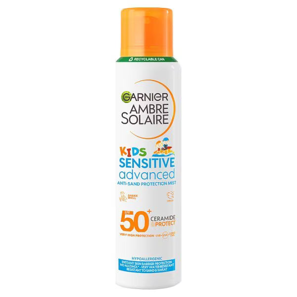 Garnier Ambre Solaire Sensitive Sun Cream Mist SPF50 150ml, UK version