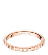 Harrods Boucheron Mini Rose Gold Clou de Paris Wedding Ring- Buy online at McGrocer