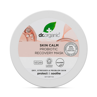 قناع الوجه المرمم المهدئ للبشرة بالبروبيوتيك من Dr Organic 100 مل من Holland & Barrett - اشترِ عبر الإنترنت من McGrocer