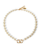 Valentino Garavani faux pearl VLogo Signature necklace (British brand)