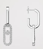 Messika Move Link diamond drop earrings 0.85ct, imported from the UK