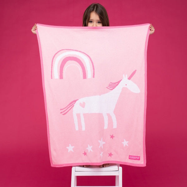 Ziggle Unicorn Land Pink blanket 90x70cm (British brand)
